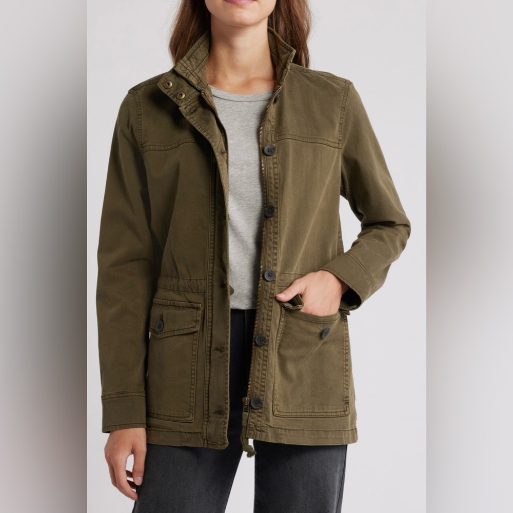 Lucky Brand Cotton Blend Utility Jacket Size M